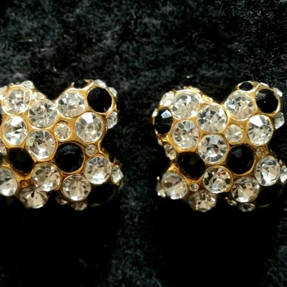 Designer Blanca Signed Costume Clip On Earrings Cl - Picture 4 of 4